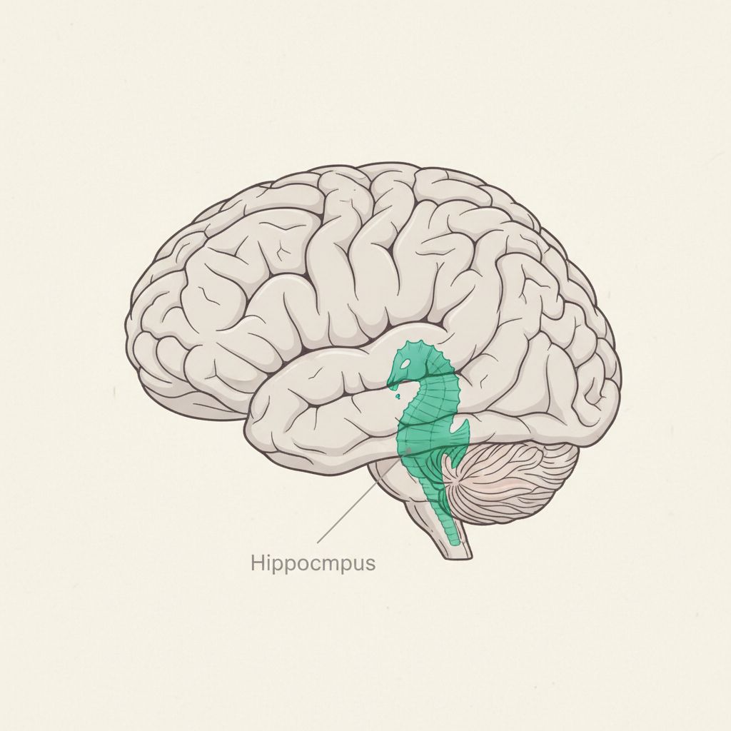 Human brain anatomy — the neurons and connections that store memory
