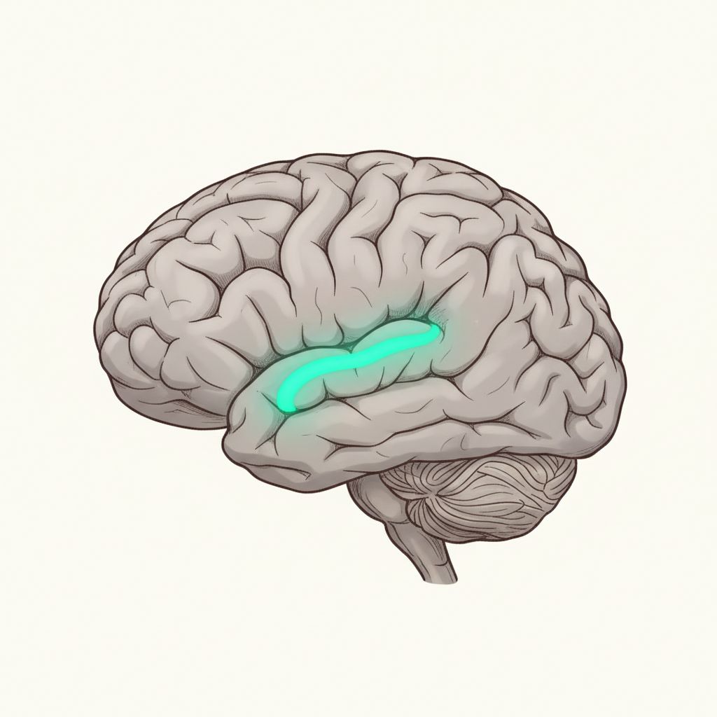 Human brain anatomy with hippocampus highlighted