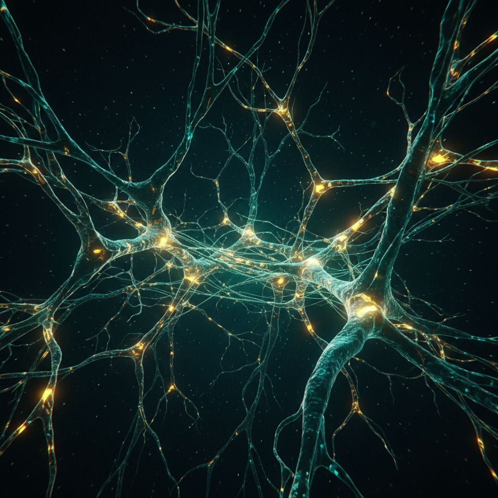 Neurons forming new connections — neuroplasticity