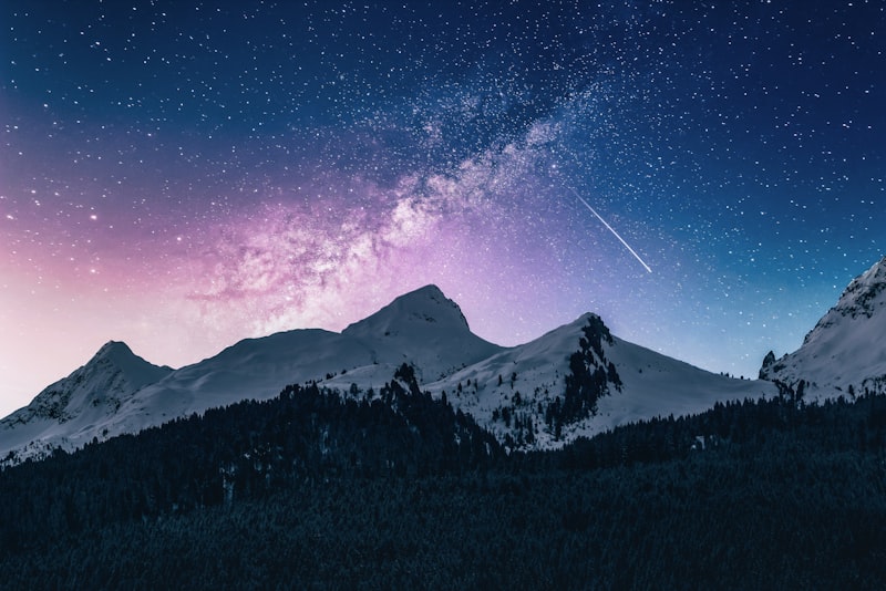 Clear starry night sky